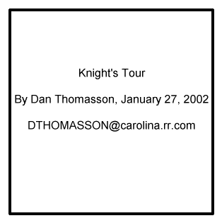<Knight's Tour Animation>